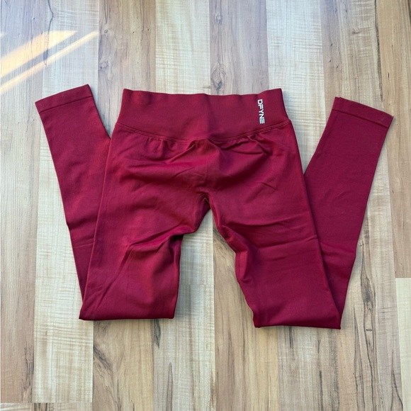 Dfyne Pants - Dfyne crimson red impact leggings size small